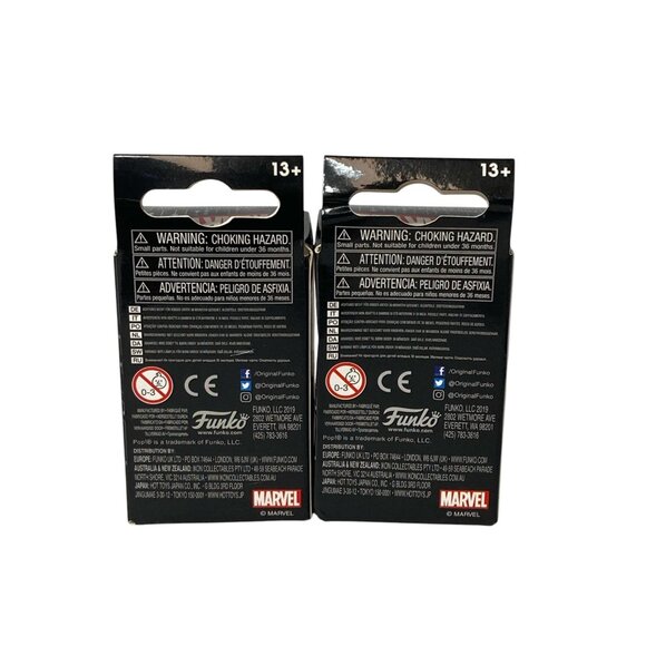 Marvel Pocket Pop Keychain Deadpool & Miles Morales Gamer Glow In Dark Figures - Picture 2 of 8